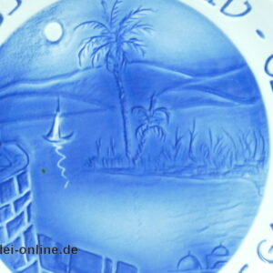 Naaman Israel Teller | Porzellan Wandteller - Platte | Tiberias und der See Genezareth 70er Jahre