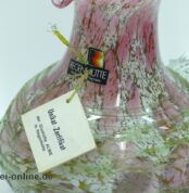 Alwe Regenhütte Glas Vase | Blumenvase Henkelvase | Signiert 1991 E. Gaschler
