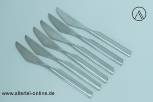 Rosenthal studio-linie | 6 Stück Rosenthal Composition Menü-Messer | Design Tapio Wirkkala für Rosenthal