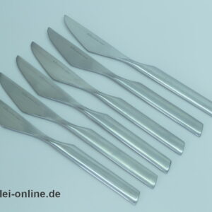 Rosenthal studio-linie | 6 Stück Rosenthal Composition Menü-Messer | Design Tapio Wirkkala für Rosenthal