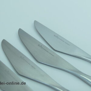 Rosenthal studio-linie | 6 Stück Rosenthal Composition Tafelmesser | Design Tapio Wirkkala für Rosenthal