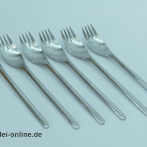 Rosenthal studio-linie | 6 Stück Rosenthal Composition Gabel | Menügabel | Design Tapio Wirkkala für Rosenthal