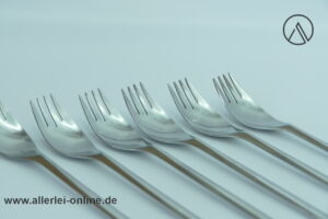 Rosenthal studio-linie | 6 Stück Rosenthal Composition Tafelbesteck Gabel | Menügabel | Design Tapio Wirkkala für Rosenthal