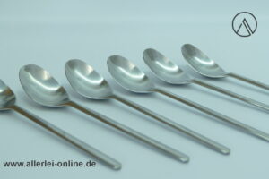 Rosenthal studio-linie | 6 Stück Rosenthal Composition Löffel | Tafellöffel | Design Tapio Wirkkala für Rosenthal 60er Jahre