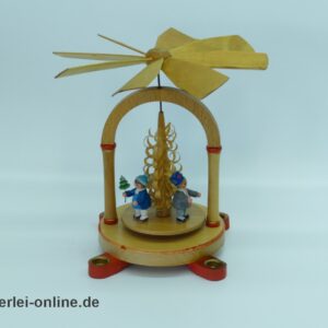 KWO Olbernhau Pyramide einstufig ,21 cm | Vintage Erzgebirge Pyramide