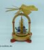 KWO Olbernhau Pyramide einstufig ,21 cm | Vintage Erzgebirge Pyramide