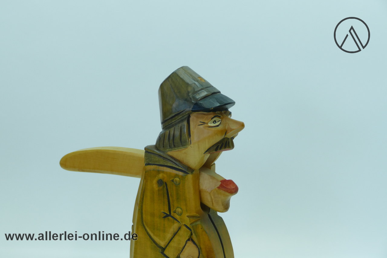 Vintage Figürlicher Nachtwächter Nussknacker | Nusszange | Rhönkunst Holz ,geschnitzt Vintage Figürlicher Nachtwächter Nussknacker | Nusszange | Rhönkunst Holz ,geschnitzt