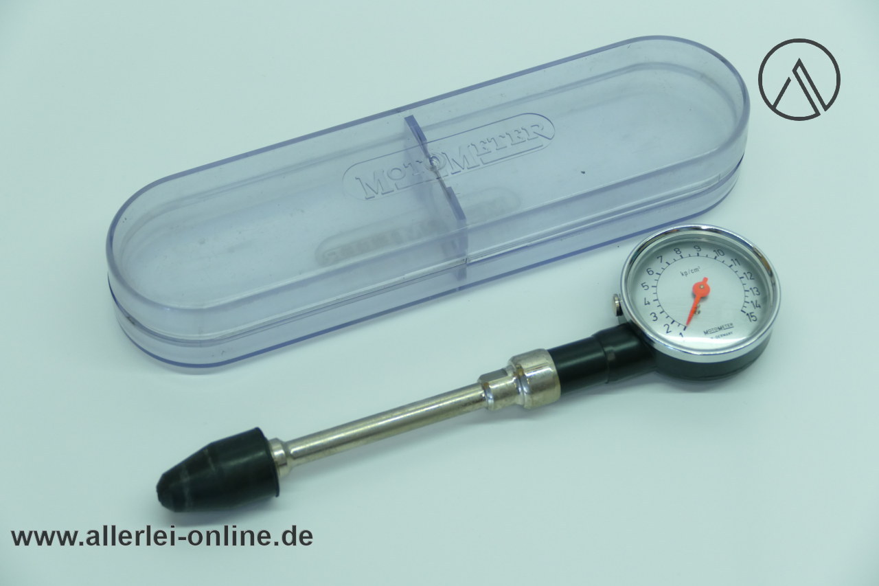 MotoMeter Kompressionstester | Vintage Kompressionsprüfer mit Original Box