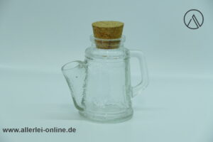 WMF Erdnusskanne | Glas Erdnuss Spender mit Korkverschluss | Vintage 70er Jahre