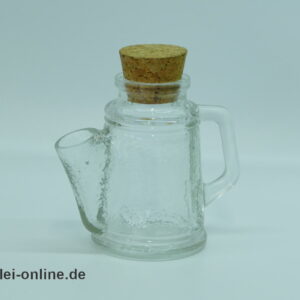 WMF Erdnusskanne | Glas Erdnuss Spender mit Korkverschluss | Vintage 70er Jahre