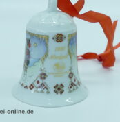 Hutschenreuther Porzellan Glocke | Nordpol Weihnachtsglocke 1991 | Vintage Weihnachten Porzellanglocke