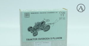 DAVO Traktor mit Pflug | Svoboda DT 12 | Resine Modellbausatz | Spur TT - 1:120 mit OVP