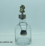 Vintage Kristallglas Karaffe | Whisky Glas-Dekanter | Schwere 28 cm Glas-Karaffe mit Pyritkristal Stopfen