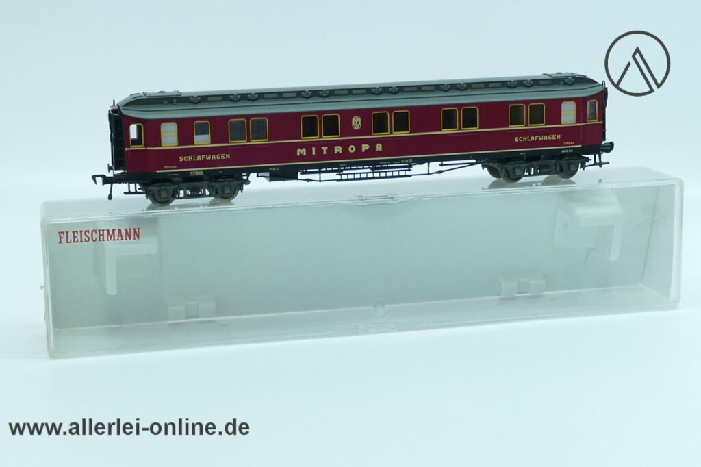 Fleischmann H0 | Fleischmann 5078 MITROPA Schlafwagen | 4-Achs D-Zug Personenwagen 20020 der DRG mit OVP