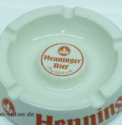 Henninger Bier Frankfurt Brauerei Werbung Porzellan Zigarren Aschenbecher | Vintage SAHM Porzellan Ashtray | 22 cm