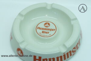 Henninger Bier Frankfurt Brauerei Werbung Porzellan Zigarren Aschenbecher | Vintage SAHM Porzellan Ashtray | 22 cm