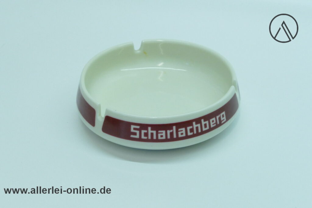 Scharlachberg Meisterbrand Aschenbecher | Vintage Königl. pr. Tettau Porzellan Ashtray