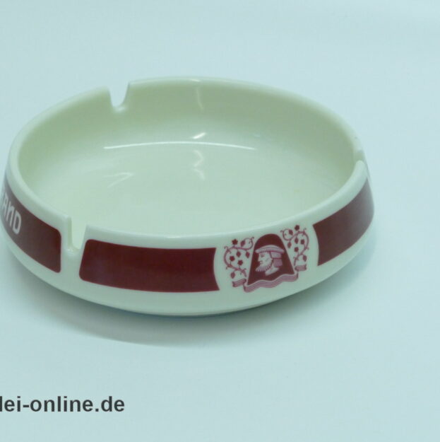 Scharlachberg Meisterbrand Spirituosen Aschenbecher | Vintage Königl. pr. Tettau Porzellan Ashtray