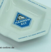 Hannen Alt Porzellan Aschenbecher | Vintage Alt-Bier-Brauerei Werbung