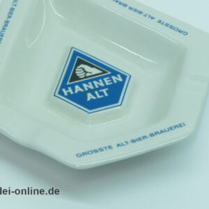 Hannen Alt Porzellan Aschenbecher | Vintage Alt-Bier-Brauerei Werbung