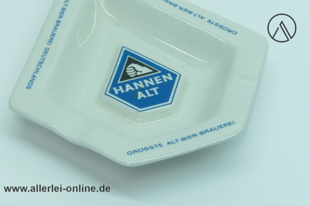 Hannen Alt Porzellan Aschenbecher | Vintage Alt-Bier-Brauerei Porzellan Ashtray – Bild 3
