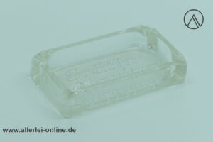 Gräfin Mariza Zigarette Glas Aschenbecher | Vintage Glass Ashtray Zigaretten Werbung