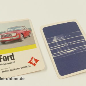 Ford - Ein Autoquartett | Ford 17 M | 60-70er Jahre Quartett - Nr: 501719 Berliner Spielkarten