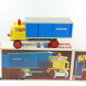 LEGO® 333 | LEGO® Truck Transporter gelb blau mit Original Bauanleitung und OVP