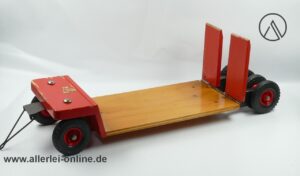Steiff LKW Anhänger | Tieflader | Vintage 50-60er Jahre Steiff Holzspielzeug