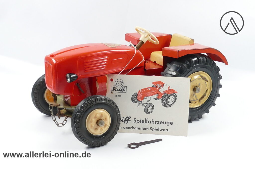 Steiff Traktor | MAN Schlepper | Vintage 50-60er Jahre Steiff Holzspielzeug