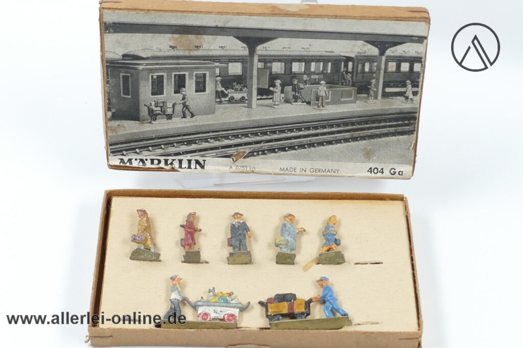 Märklin H0 | Figurenset 404 Ga | 50er Jahre Metall/Zinn Figuren