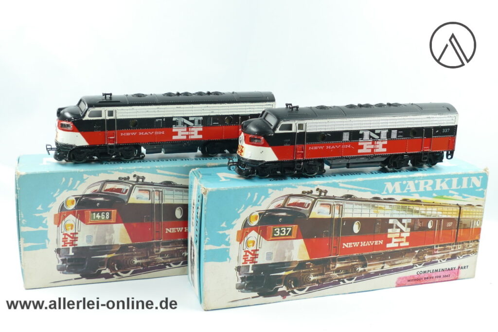 Märklin H0 | 3062 + 4062 | US. Diesellokomotive F7 New Haven Railroad