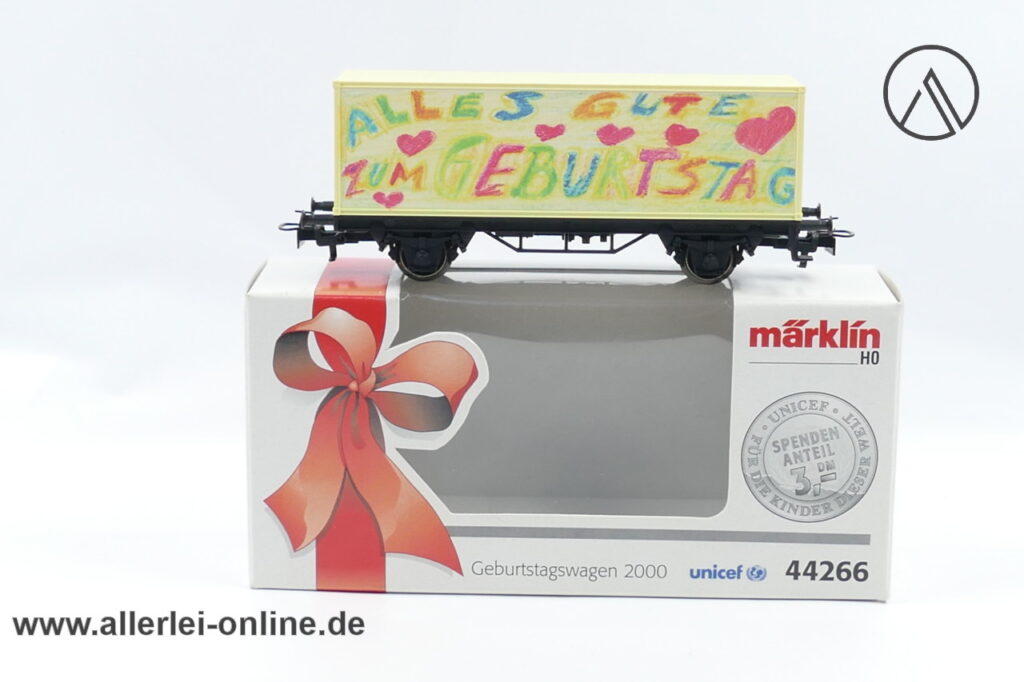 Märklin H0 | 44266 Containerwagen | Unicef Geburtstagswagen 2000 | SoMo Güterwagen