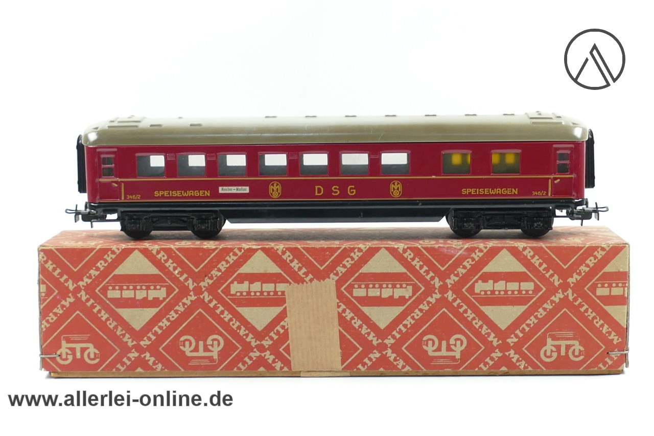 Märklin H0 | DSG Speisewagen 346/2 | Blech-Schürzenwagen Märklin H0 | DSG Speisewagen 346/2 | Blech-Schürzenwagen