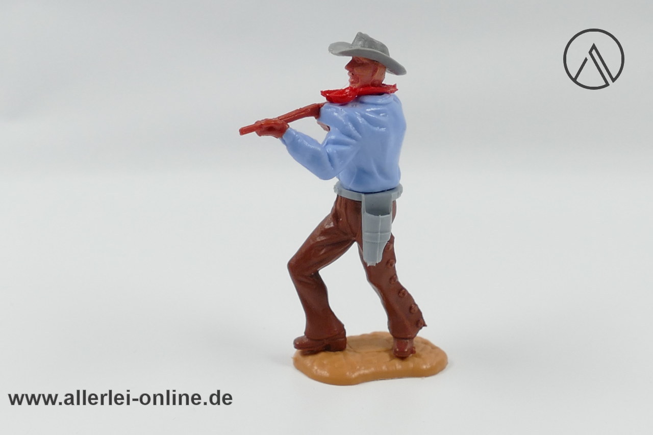 Timpo Toys | Cowboy Trapper mit Gewehr kurz | Vintage Timpo Toys - Steckfigur Timpo Toys | Cowboy Trapper mit Gewehr kurz | Vintage Timpo Toys - Steckfigur