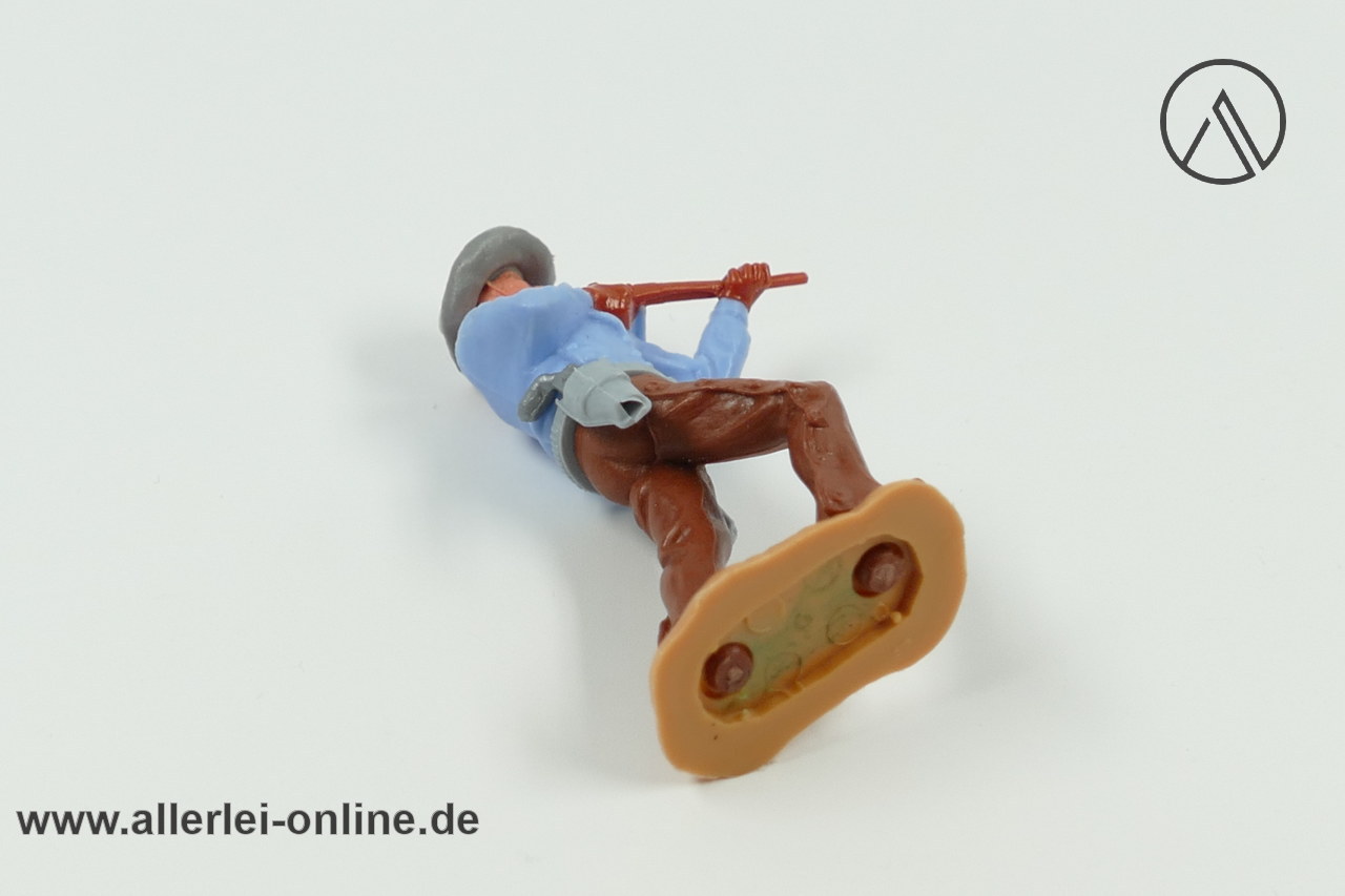 Timpo Toys | Cowboy Trapper mit Gewehr kurz | Vintage Timpo Toys | Steckfigur liegend Timpo Toys | Cowboy Trapper mit Gewehr kurz | Vintage Timpo Toys | Steckfigur liegend