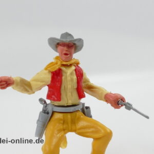 Timpo Toys | Cowboy Hockend mit Gewehr | Vintage Timpo Toys -Steckfigur