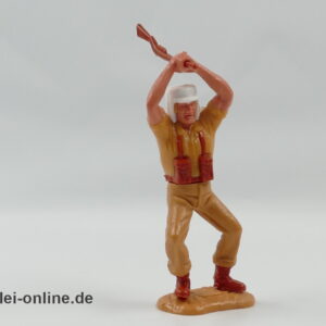 Timpo Toys | Fremdenlegionär mit Gewehr über Kopf | Vintage Timpo Toys Steckfigur