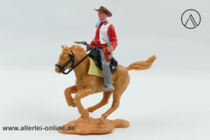 Timpo Toys | Cowboy zu Pferd mit Pistolen | Vintage Timpo Toys Steckfigur