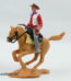 Timpo Toys | Cowboy zu Pferd mit Pistolen | Vintage Timpo Toys Steckfigur