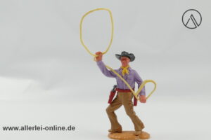 Timpo Toys | Cowboy mit Lasso| Vintage Timpo Toys Steckfigur