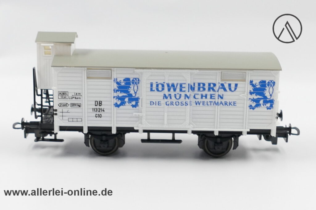 Liliput Spur H0 | 215 00 Bierwagen | Löwenbräu München | AC Güterwagen 113214 der DB mit OVP