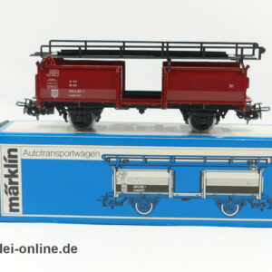 Märklin H0 | 4612 Autotransportwagen - unbeladen | 2-Achsiger Güterwagen mit OVP