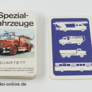 Spezial Fahrzeuge Quartett | Nr: 672 ASS - Altenburg Stralsunder Spielkarten