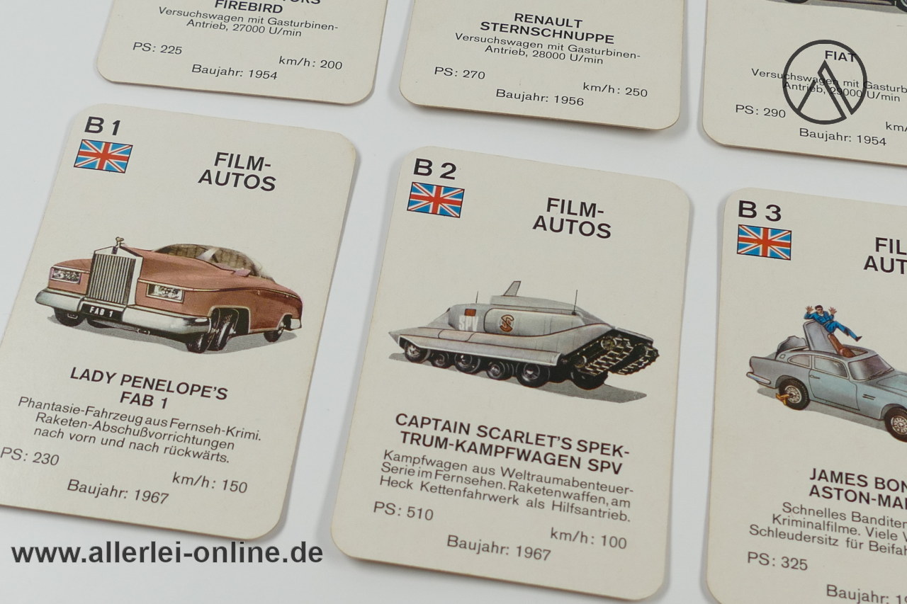 Experimental Fahrzeuge Quartett | Nr: 680 ASS - Altenburg Stralsunder Spielkarten Lady Penelopes Fab 1 Experimental Fahrzeuge Quartett | Nr: 680 ASS - Altenburg Stralsunder Spielkarten Lady Penelopes Fab 1