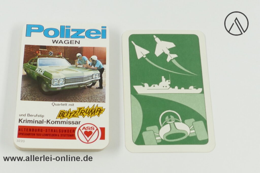 Polizei Wagen Quartett | Nr: 3220 ASS - Altenburg Stralsunder Spielkarten
