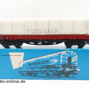 Märklin H0 | Märklin 4517 Planewagen | 4-Achsiger Güterwagen 496 391
