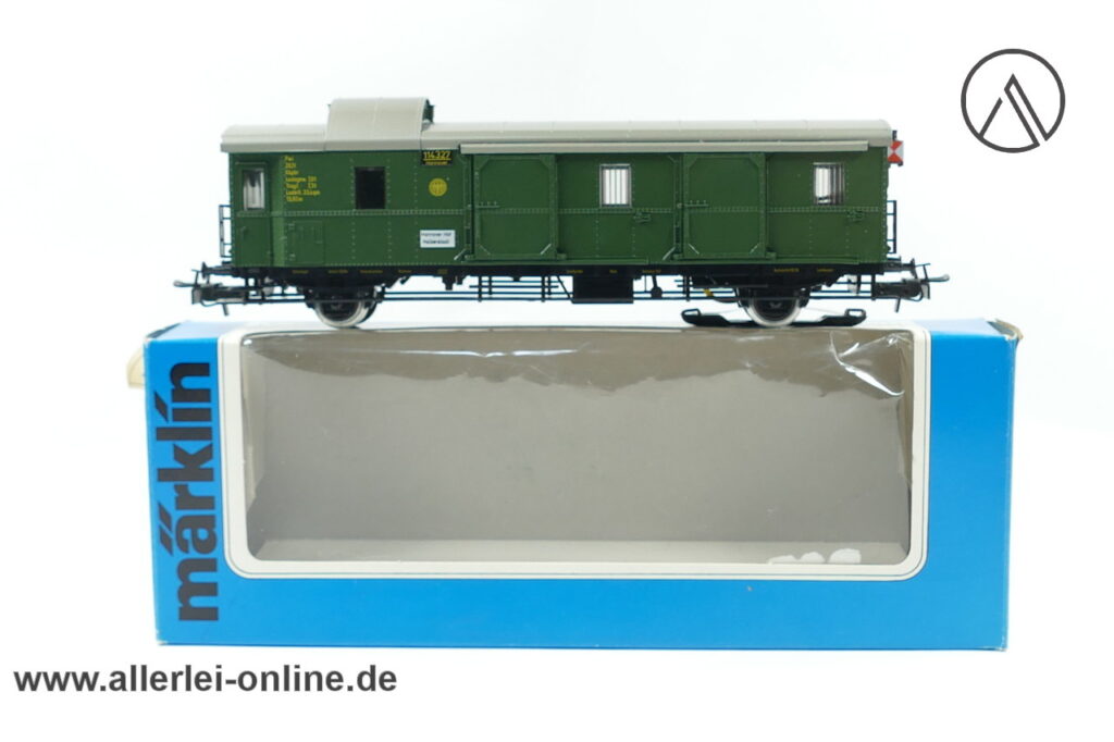 Märklin H0 | 4103 Gepäckwagen mit Schlusslicht | Pwi Packwagen 114 327 der DRG