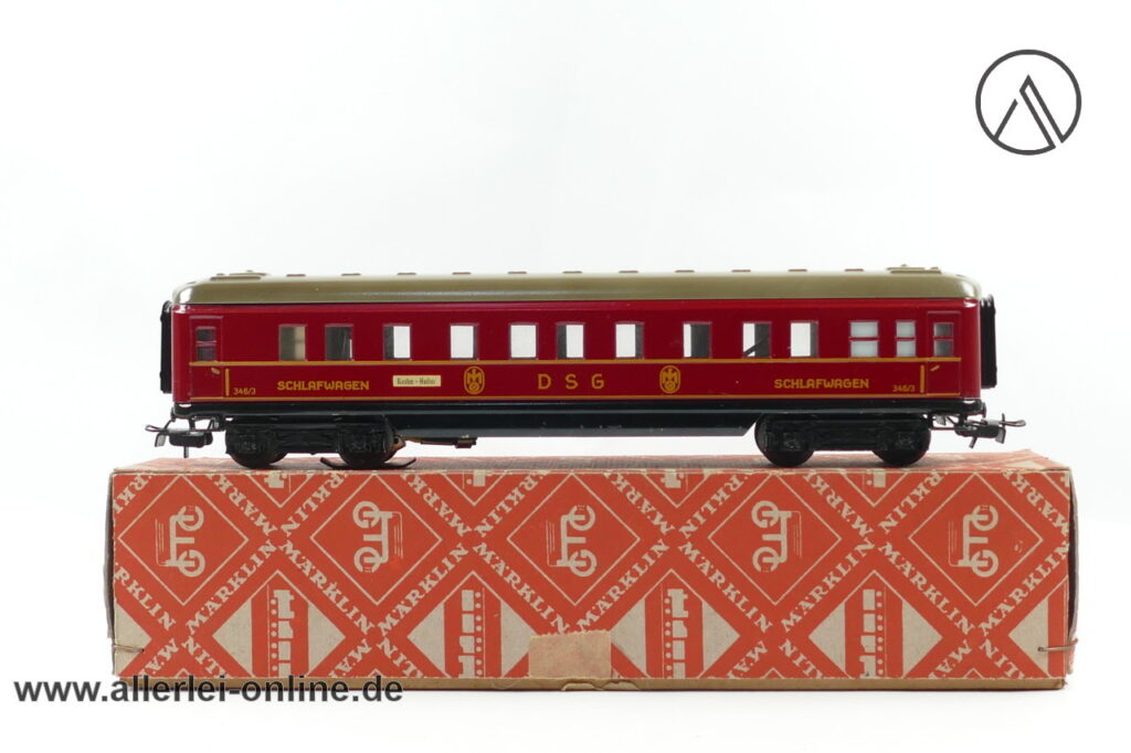 Märklin H0 | Märklin 346/3 DSG Schlafwagen | Blech-Schürzenwagen