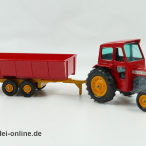 Matchbox King Size | No. K-3 Massey Ferguson 165 Traktor mit Farm Trailer | Matchbox Lesney England Modellauto